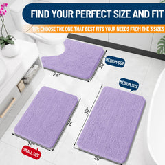 OLANLY bath rug-absorbent-dense-chenille keeps floors dry