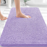 OLANLY bath rug chenille soft for cozy feet and warmth