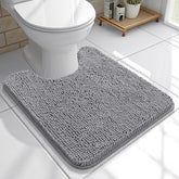 OLANLY U-Shape Toilet Rug with chenille texture and cozy softness for feet