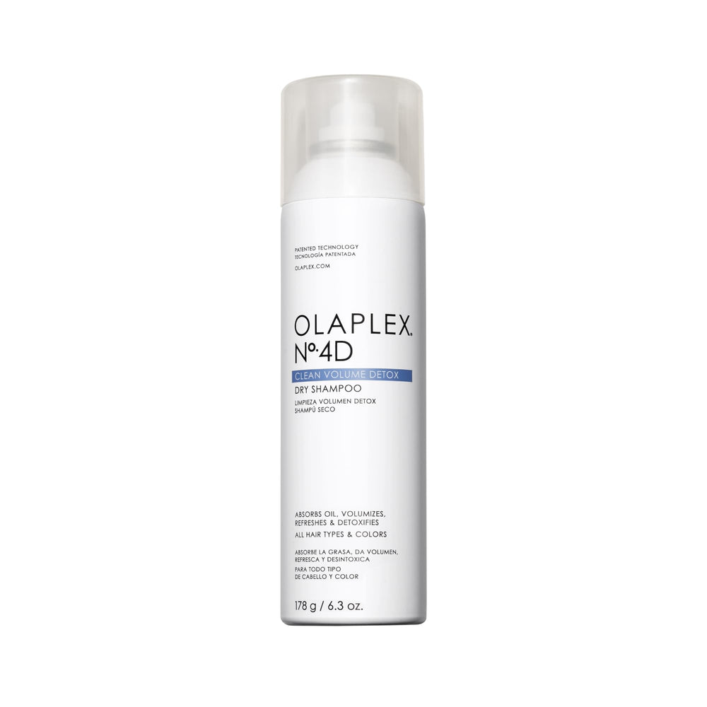 Olaplex No 4D bottle close-up showing weightless cleansing for scalp and hair
