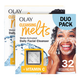 OLAY Cleansing Melts dissolving pad forming gentle oil-removing lather.