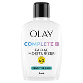 Olay Complete+ bottle with SPF 40 for daily sun protection and hydration.