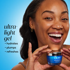 Gel texture spread across skin showing quick absorption