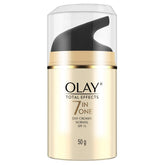Olay Total Effects 7-in-1 Day Cream SPF 15 bottle with UV protection.