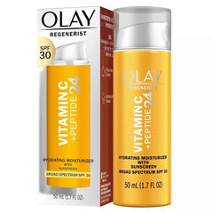 Olay Vitamin C Peptides formula for extra hydration and a firmer look