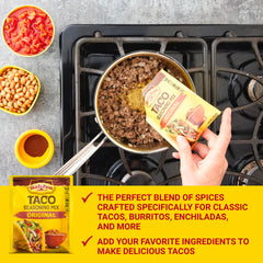 Old El Paso seasoning enhances dips and sides with zesty flavor.