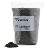 Old Potters Wildlife black oil sunflower seeds in a bulk bag for easy feeding