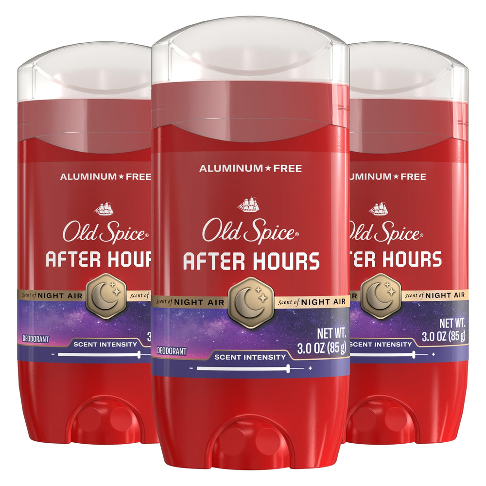 Old Spice aluminum-free deodorant for men, front view, all-day odor protection.