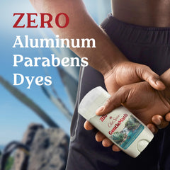 Old Spice aluminum-free formula labeled for sensitive skin compatibility.
