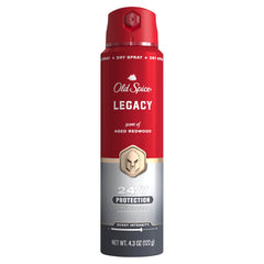 Old Spice antiperspirant spray bottle with 24/7 protection