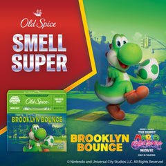 Old Spice Brooklyn Bounce bar soap lathering on skin for a refreshing cleanse.