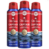 Old Spice Captain bottle front view for all-day freshness and signature scent.