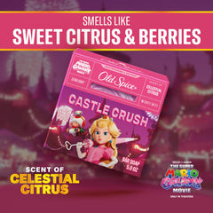 Old Spice Castle Crush close-up captures Celestial Citrus aroma notes.