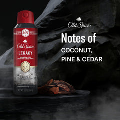 Old Spice coconut-pine-cedar scent notes evoke tropical-wood freshness