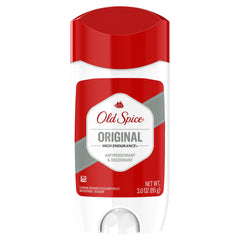 Old Spice High Endurance Original anti-perspirant stick packaging for all-day protection