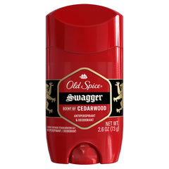 Old Spice invisible solid anti-perspirant bottle showing clear application and all-day protection.