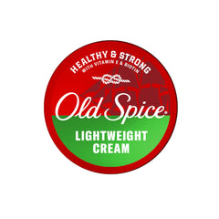 Old Spice Lightweight Cream tube close-up for quick styling.
