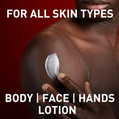 Old Spice lotion fast absorption on hands reduces greasiness.