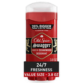 Old Spice Red Zone Swagger invisible solid deodorant stick keeps you fresh all day.