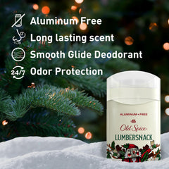 Old Spice Snickerdudel deodorant bottle with festive daily-wear scent.