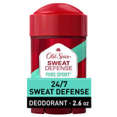 Old Spice Sweat Defense Soft Solid front label showing reliable protection for men