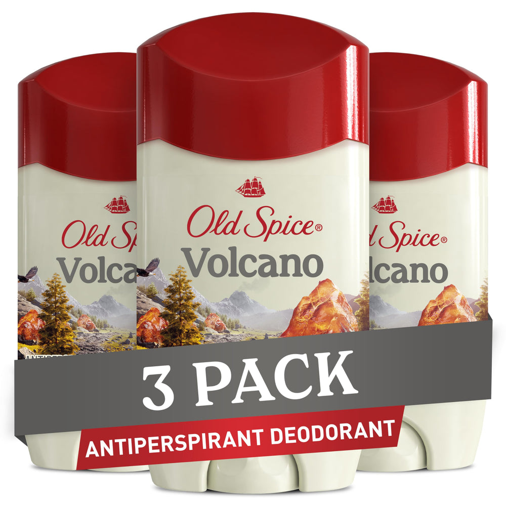Old Spice Volcano Charcoal antiperspirant 3-pack with long-lasting protection and bold scent