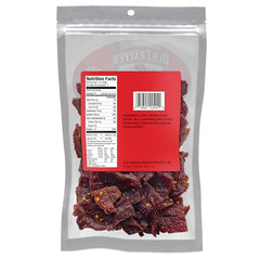Old Trapper beef jerky wood smoke aroma for a satisfying snack.