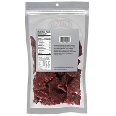 Resealable Old Trapper jerky bag highlighting convenient on-the-go snack option
