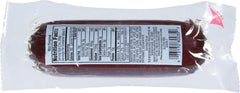 Sliced Old Wisconsin sausage on cheese board for snacking