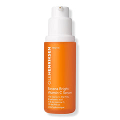 Ole Henriksen Banana Bright Serum bottle with pump for easy daily application and brightening.