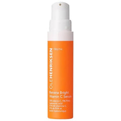 Ole Henriksen Banana Bright Serum texture swatch showing light, dewy finish and hydration.