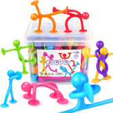 OleOletOy suction fidget bath toy stretch pose for creative play.