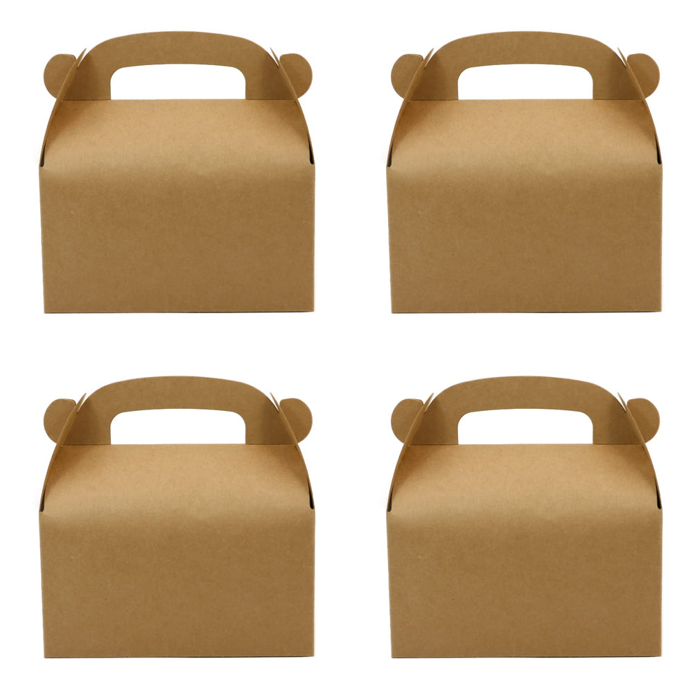 Oletx brown party favor box flat pack ready to assemble for gifts