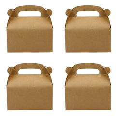 Oletx brown party favor box flat pack ready to assemble for gifts