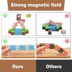 OLIA DESIGN magnetic blocks enable stable 2D and 3D constructions