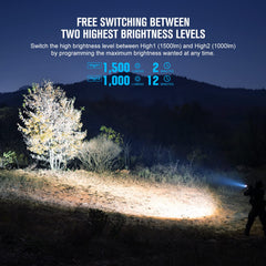 PL-3R Valkyrie delivers up to 1500 lumens for clear visibility.