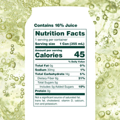 OLIPOP Lemon Lime can close-up featuring vibrant color and natural ingredients
