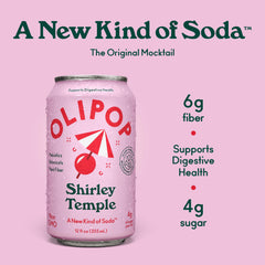 Pantry-pack display of OLIPOP Shirley Temple for easy stocking and gifting