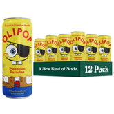 OLIPOP Pineapple Paradise can label with SpongeBob design for a nostalgic, gut-friendly sip