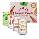 OLIPOP Vintage Cola can, a flavorful prebiotic option for a refreshing break.