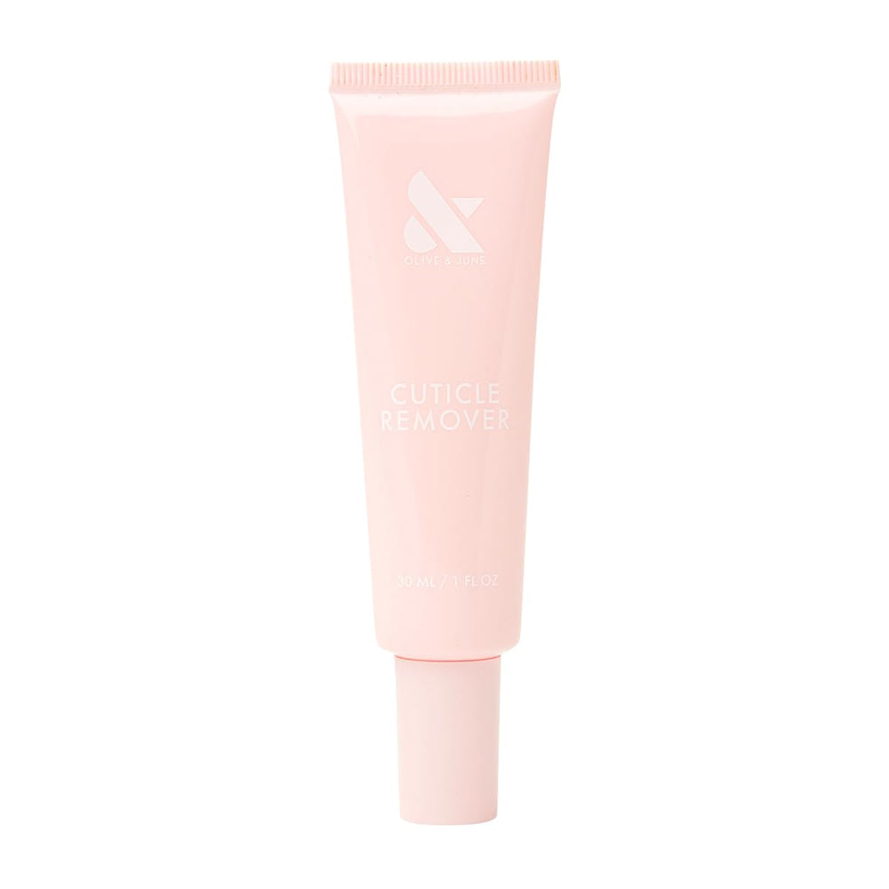Olive & June Cuticle Remover bottle with fragrance-free formula for sensitive skin.