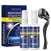 OLIVITA Minoxidil kit packaging shows two-pack solution for hair regrowth.