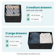 OLIXIS easy-pull drawers provide smooth opening and closing.