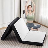 OLIXIS tri-fold mattress folded for compact storage and travel convenience