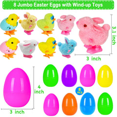 Olixmlya jumbo Easter egg wind-up chick promotes safe, battery-free play