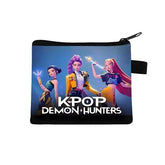 OLKIHNSDU Demon Hunters Wallet front view, compact daily carry for coins and cards.