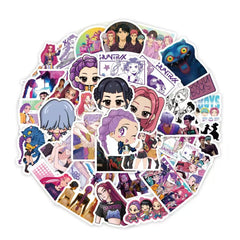 OLKIHNSDU Demon Movie Hunters stickers pack cover with Huntara artwork.