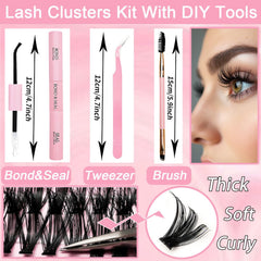 OLLAVO lash clusters length 9-16mm for wispy results.