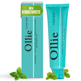Ollie fluoride-free toothpaste shows enamel remineralization visuals with nano hydroxyapatite.