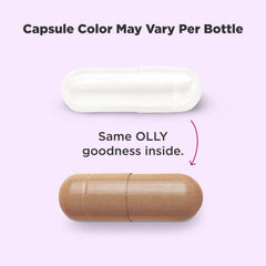 OLLY Combat Cravings bottle back view showing label details and serving size